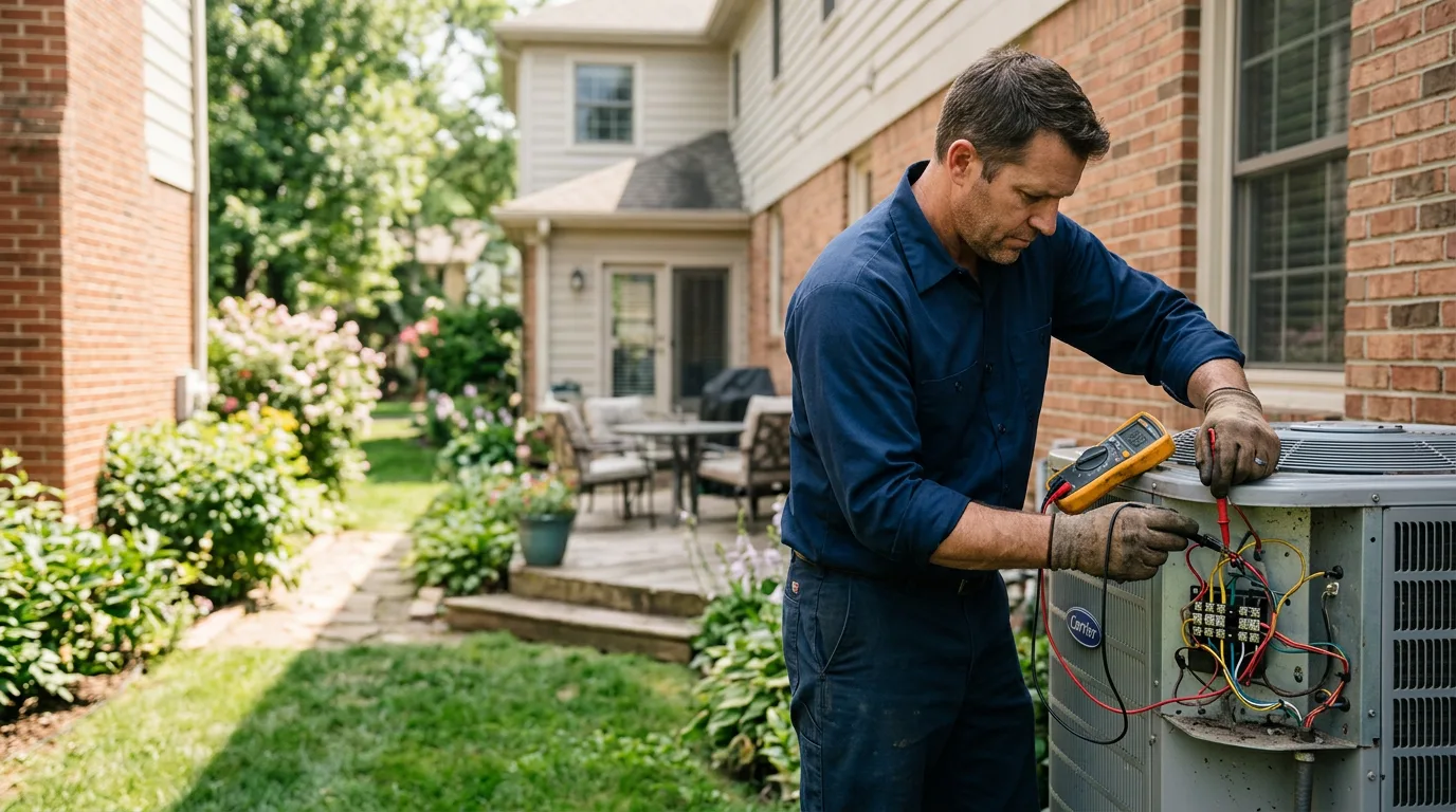 HVAC technician working near Lenore, ID